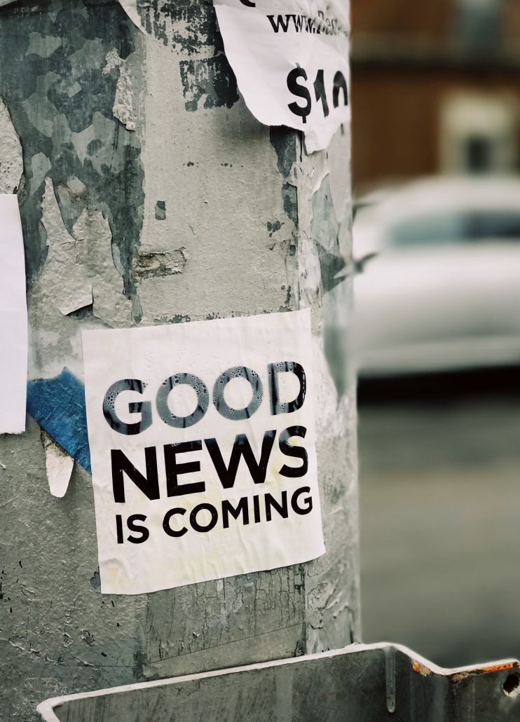 poster "good news are coming"