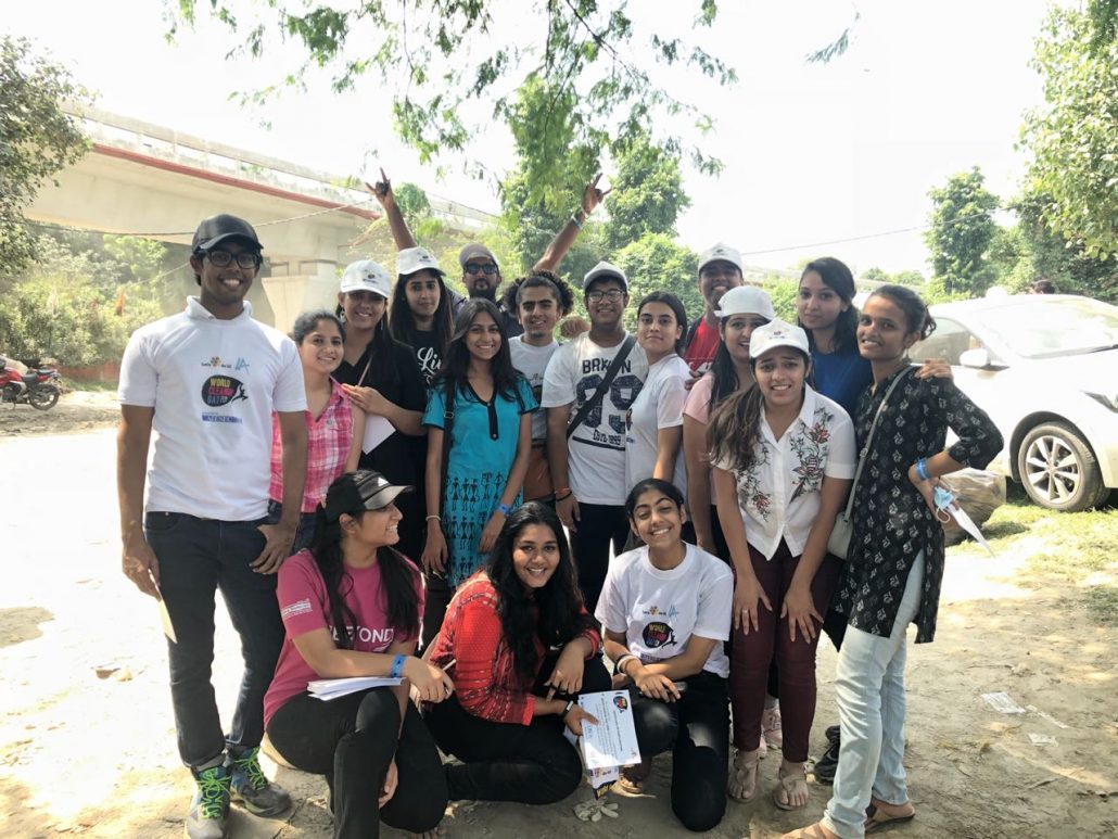 team from local chapter on World Cleanup Day