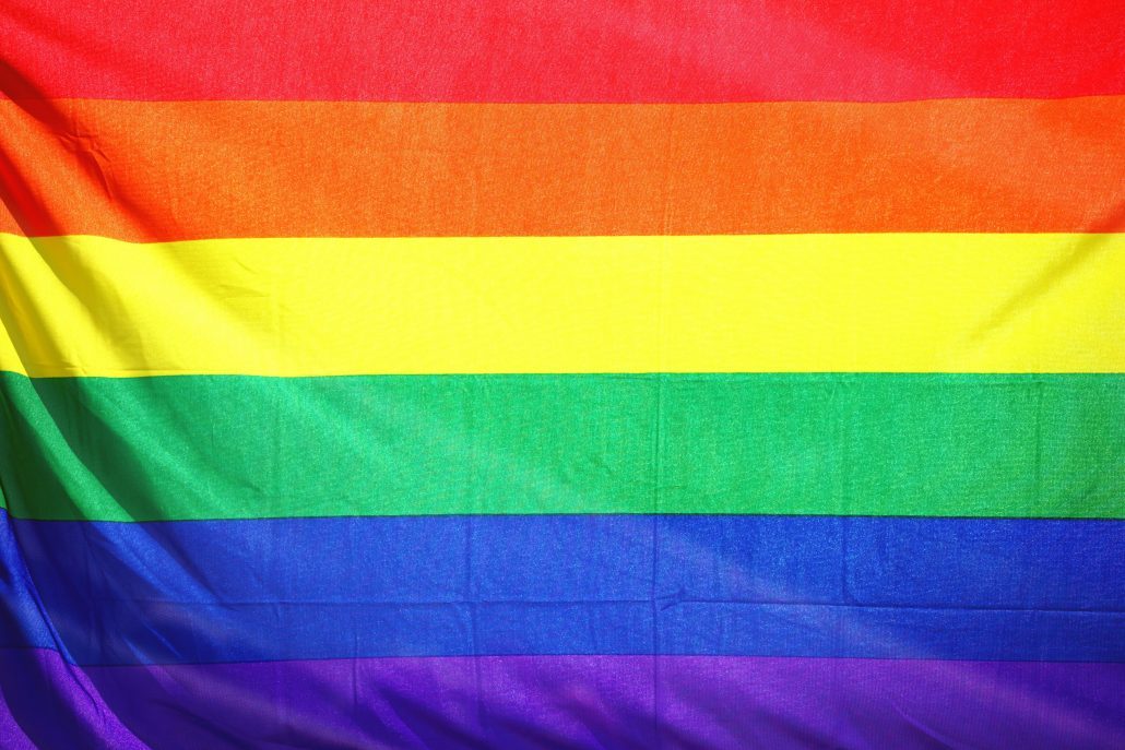 LGBT flag in celebration of section 377 being erased
