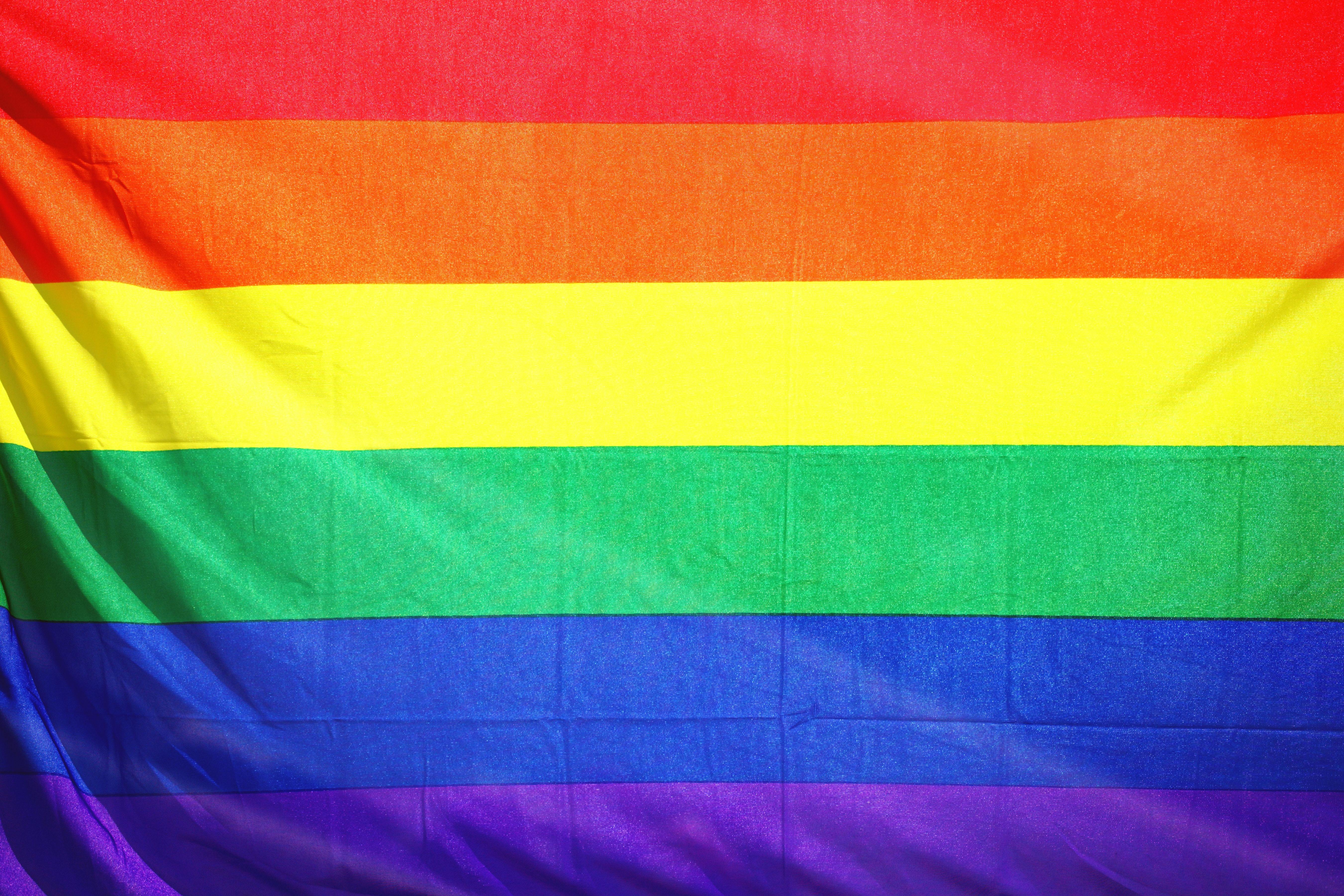 LGBT flag in celebration of section 377 being erased