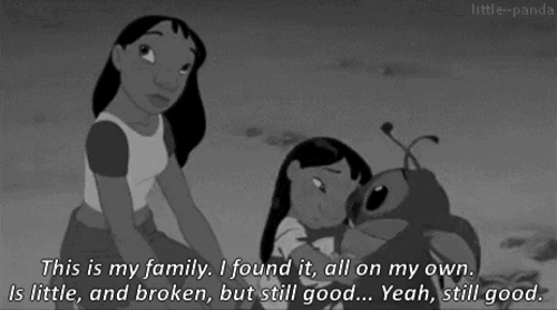 Lilo and Stitch loving family peace